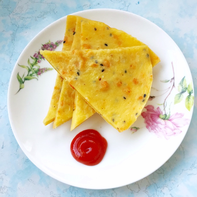 肉松鸡蛋饼