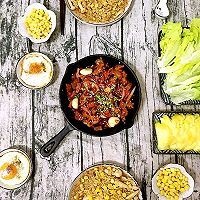 生煎蒜香黑椒牛肉#樱花味道#的做法图解39