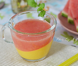 芒果西瓜双色果汁#夏日时光#的做法