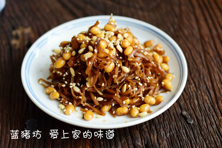 芥菜疙瘩炒黄豆的做法