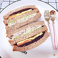紫薯金枪鱼三明治的做法图解13
