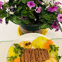 #做川菜，用豪吉——玩转经典家常菜#蔬菜火腿摆盘的做法图解12