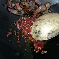 腊肉折耳根炒熏干的做法图解3