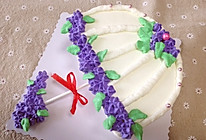 浪漫花伞裱花蛋糕的做法