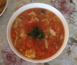 西红柿玉米汤的做法