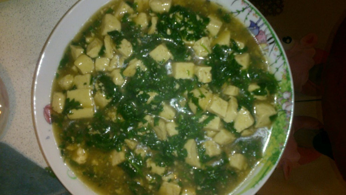 荠菜豆腐羹
