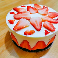 芒果夹心草莓慕斯蛋糕的做法图解14