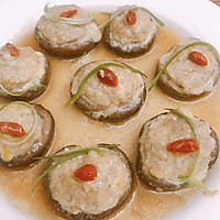 香菇酿肉末的做法图解4