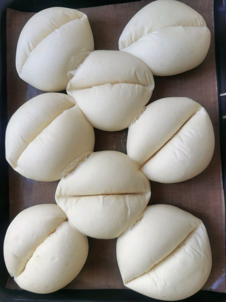 一次发酵～软糯大白面包的做法