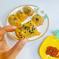 简单早餐｜自制芝士香肠卷~~的做法图解4