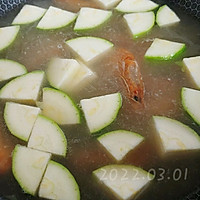 虾干辣酱豆腐汤的做法图解2