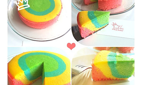 彩虹芝士蛋糕的做法