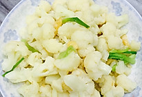 菜花炒蒜片葱的做法