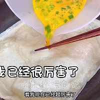 #肉食主义#早餐简单做，营养搭配：鸡蛋灌饼➕紫薯拉花豆浆的做法图解3