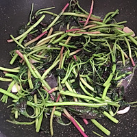 #冰箱剩余食材大改造#清炒红米苋的做法图解6