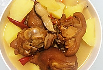 猪蹄炖土豆的做法