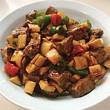 黑椒杏鲍菇牛肉粒