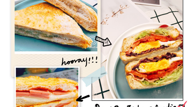 早餐面包三明治的三种吃法的做法