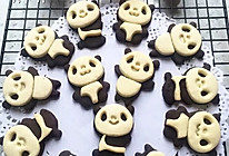 熊猫饼干（模具版）#东菱魔法云面包机#的做法