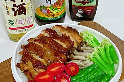 香煎鸡排饭