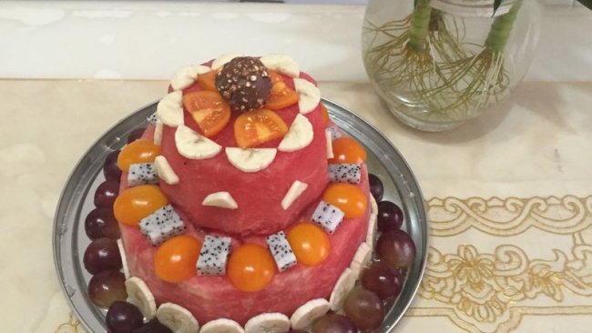 纯水果蛋糕的做法