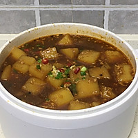 #不容错过的鲜美滋味#肉末烧米豆腐的做法图解7