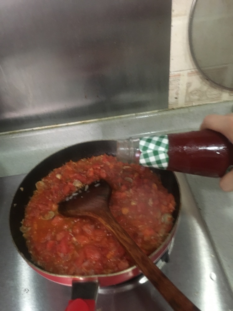 番茄肉酱意面的做法图解9