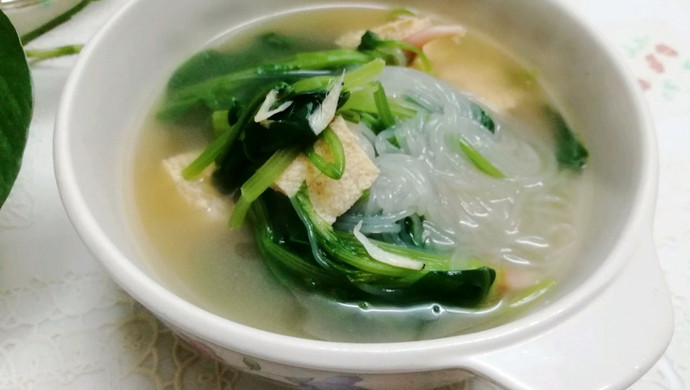 豆腐粉丝菠菜汤