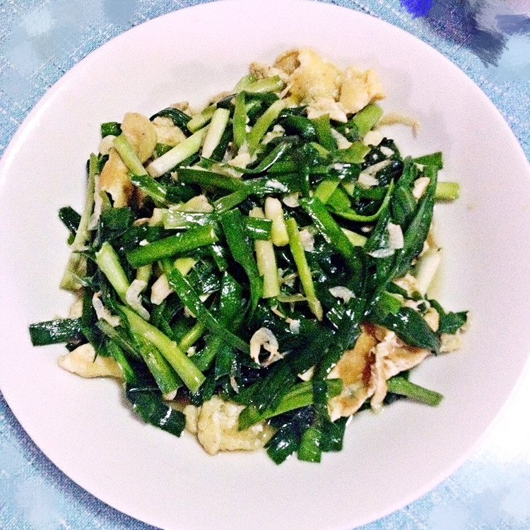 虾皮韭菜鸡蛋的做法