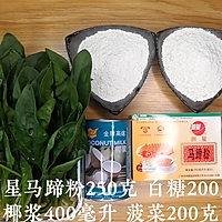 菠菜椰汁千层马蹄糕做法，广东人的最爱，配方比例详细介绍的做法图解1