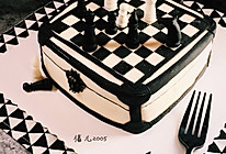 翻糖一一国际象棋棋格蛋糕的做法