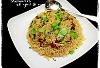 芥蓝腊味炒饭的做法