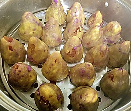 玉米紫薯全麦红枣窝窝头的做法