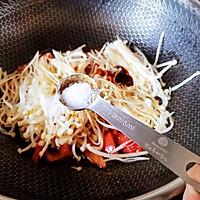 低脂低卡营养美味家常番茄炒金针菇的做法图解9