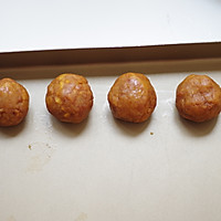 网红蛋黄肉松艾草青团的做法图解5