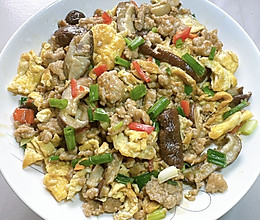 #冬日治愈时刻# 肉末香菇炒蛋的做法