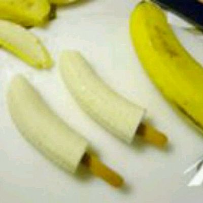 超简单自制香蕉冰棍