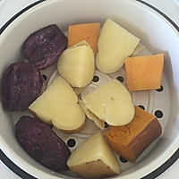 芝士紫薯、土豆丸子的做法图解1