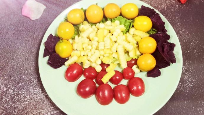 水果蔬菜紫薯拼盘