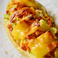 复刻网红Brunch蔬菜火腿芝士焗土豆#百吉福食尚达人#的做法图解7