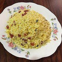 广式香肠黄金蛋炒饭的做法图解5