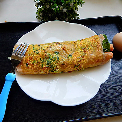 黑麦面卷饼