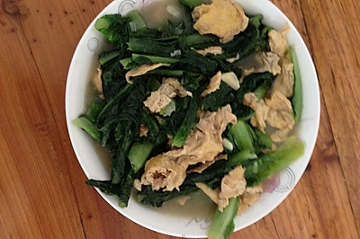 油麦菜炒鸡蛋