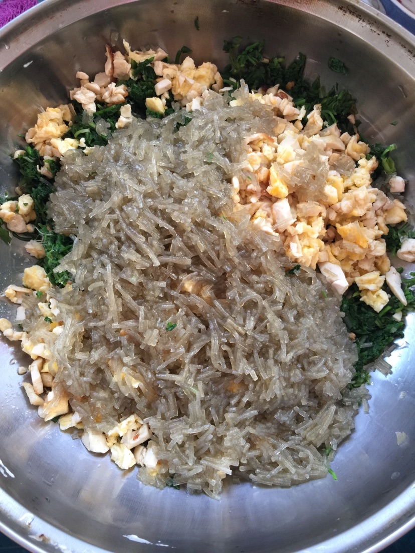 荠菜豆腐饺子的做法图解5