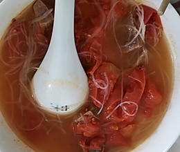 番茄 粉丝 牛肉 汤的做法