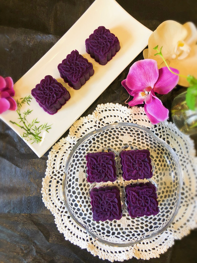 减脂紫薯糕的做法
