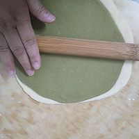 抹茶蜜豆双色吐司的做法图解11