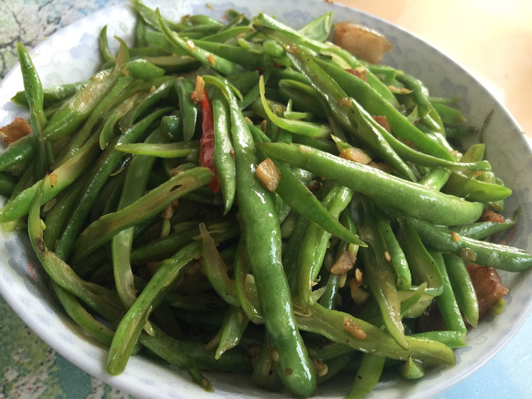 四季豆炒肉的做法