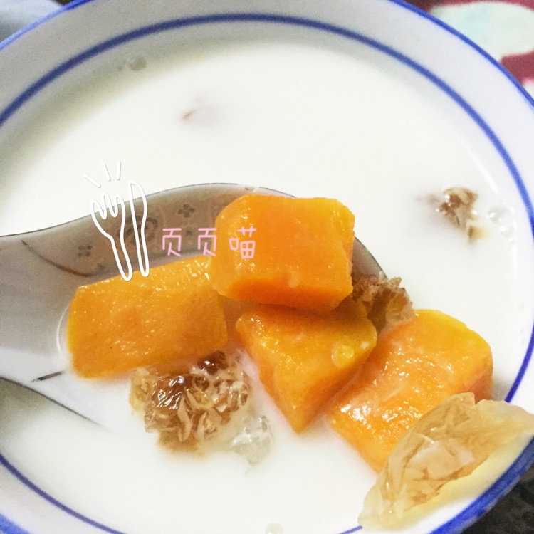 快手甜汤 椰汁桃胶红薯甜汤