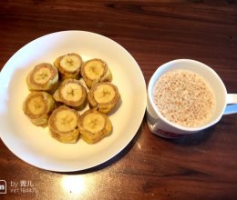 花生酱香蕉土司卷的做法